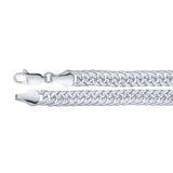 Diamond Cut Curb Chain Bracelet