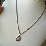 Hamsa eye necklace