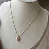 Pink Drop Necklace