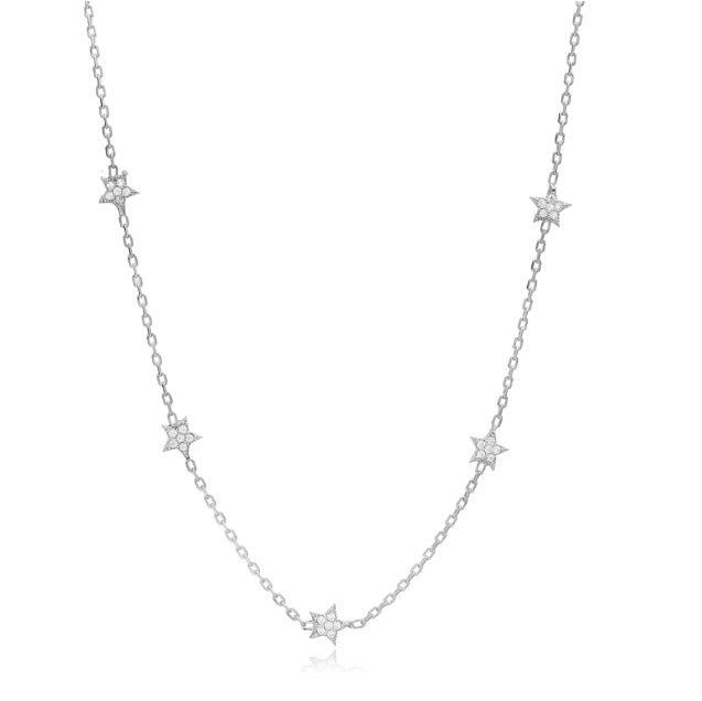 zirconia-stone-shaker-stars-necklace-silver